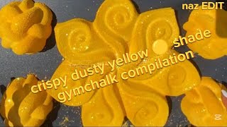 crispy dusty yellow 🟡 shade ||gymchalk compilation|| @LadyLeoASMR#oddlysatisfying