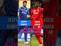 Jasprit Bumrah vs Kagiso Rabada IPL Bowling Comparison  #cricket #ipl #shorts