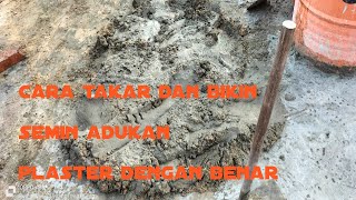 cara membuat adukan plaster dinding atau tembok dengan benar dan bagus