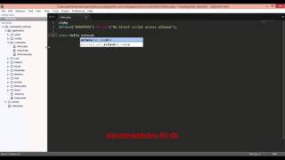 Codeigniter first controller (Video 2)