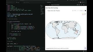 tracking international space station live with python code#code