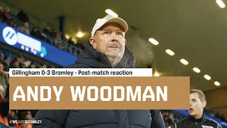 Andy Woodman after Gillingham win