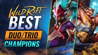BEST Champions for Duo / Trio Ranked in Wild Rift (LoL Mobile)