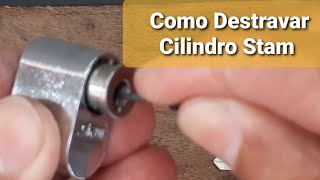 Como Desmontar Cilindro Stam de Palheta -  @CHAVEIRO H M - Locksmith