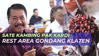 Sate Pak Kardi enak dan empuk di Rest Area Gondang Klaten