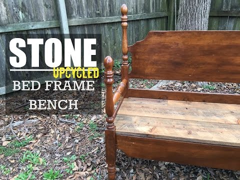 Build a Bench from an Old Bed Frame - Wood version Build a Bench from an Old Bed Frame - Wood version