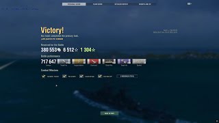 World of Warships,14.2 PTS Round 2, Oregon,Operations, Aegis, 718k DMG, 7 Destroyed, 22 Citadel hits