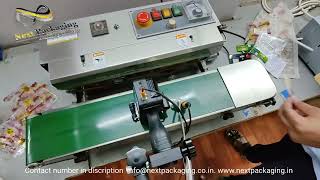 Inkjet batch printer with stand and conveyor at Rs 45000 | batch coding machine for pouch, labels,