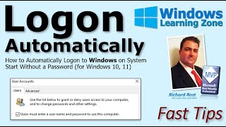 How to Automatically Logon to Windows on System Start Without a Password (for Windows 10, 11)