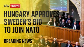 Hungary’s parliament vote on ratifying Sweden’s bid to join NATO