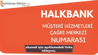 HALK BANK Müşteri Hizmetleri | Çağrı Merkezi Telefon Numarası | Müşteri Hizmetleri İletişim