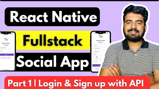 🛑 React Native Full stack Social App - Login & Sign in | Engineer Codewala