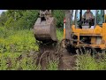 Tractor  Digging Roots of an Apple tree in Võru Garden #estonia #tractor