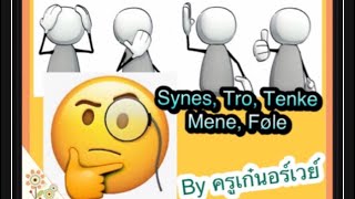 ภาษานอร์เวย์ -  Synes Tro Mene Føle tenke ภาษานอร์เวย์ แปลว่าอะไร