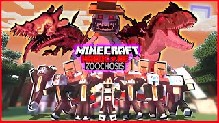 100 HARI BERTAHAN HIDUP KEBUN BINATANG ZOOCHOSIS VS ZOONOMALY MINECRAFT ! T-REX PARASIT MUNCUL