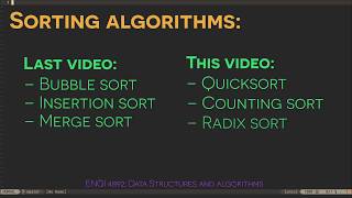 Sorting (Part 2)