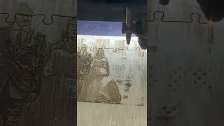 This is how a laser cut puzzle is made!