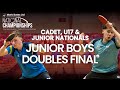 Junior Boys' Doubles Final | Mark Bates Ltd Cadet, U17 & Junior National Championships 2024