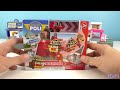 玩robocar poli 波力救援小英雄 3個迷你基地系列 波力 安寶 羅伊 玩具開箱 robocar poli amber roy mini pocket playset