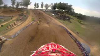 GoPro HD: Malcolm Stewart Lap 1 Moto 2 - Budds Creek MX Lucas Oil Pro Motocross Championship 2014