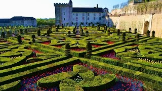 Very nice garden. Villandry. France. Chateau de Villandry.