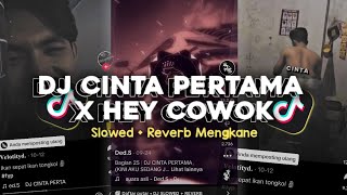 DJ CINTA PERTAMA X HEY COWOK SLOWED + REVERB MENGKANE VIRAL TIKTOK