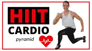 25 Minute Cardio HIIT Workout For Fat Loss – Low Impact Exercises – Pyramid Style