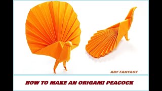 Origami Peacock   Paper Folding  Papier Falten  종이접기   Paper Folding おりがみ