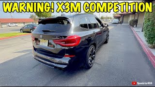 CRAZY Test Drive! BMW X3M Competition Launch Control, Revs, Walkaround \u0026 POV Drive