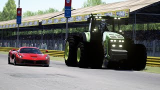 John Deere Tractor vs Ferrari LaFerrari at Monza Full Course