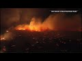 Drone video shows wildfire in Maui