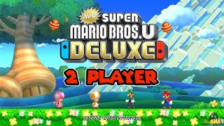 New Super Mario Bros. U Deluxe - 2 Player Full Gameplay 100% (All Star Coins)