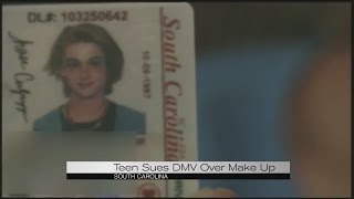 Teen sues DMV after being told to remove makeup