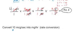 Using Dimensional Analysis (Factor-label method) to Convert Units