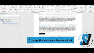 Accessible headings