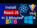 Complete React JS Setup Guide | Install React with Vite Today #reactjs #vite