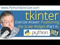 Exercise Answer: Positioning the Scale Widget (Part A)
