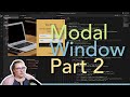LIVE | How to build a Modal Window Dialog w/HTML, CSS & JavaScript | Part 2