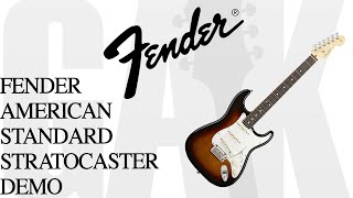 Fender 2015 American Standard Stratocaster Fender Standard Stratocaster Demo  Review