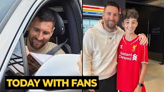 Humble MESSI with fans today after training with Inter Miami | Football News Today