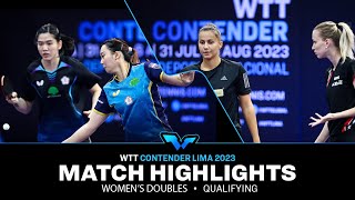 Chen/Cheng vs Hartbrich/Dari | WD Qual | WTT Contender Lima 2023