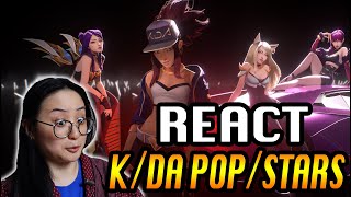 My REACTION to K/DA "POP/STARS" Music Video | League of Legends | REACT