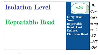 Isolation Level--Repeatable Read
