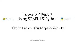 How to invoke BIP Report Using SOAP UI WSDL and Python
