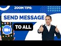 How to Send Message to All on Zoom