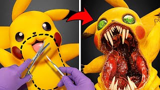 Transformation Of Cute Pikachu Into Terrifying Monster