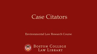 Case Citators