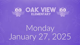 Wake Up Oak View January 27, 2025