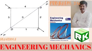 Engineering Mechanics, Problem 2.56, Timoshenko, Equilibrium Equations, Method of Projections, Lames