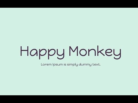 How To Download And Install Happy Monkey Font Free Download In Adobe